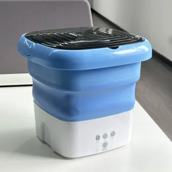 Portable Mini Folding Wash Machine: Automatic Small Laundry Machine for Travel and Home