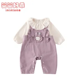 1Y Baby Girl Suspender Pants Outfit