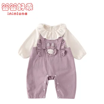 1Y Baby Girl Suspender Pants Outfit