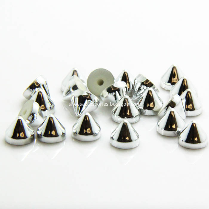 Silver ABS Cone Studs