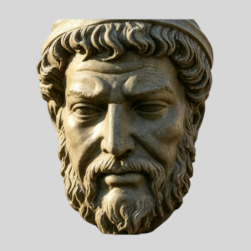 Stone Effect Classical Greek Thinker Home Decor