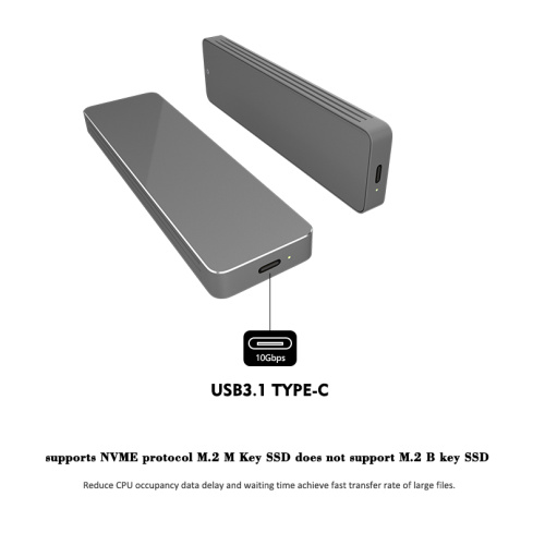 M.2 NVMe SSD -Fall Hochgeschwindigkeit 10 Gbit / s tragbar