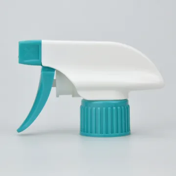 blue white plastic pump trigger sprayer 28mm