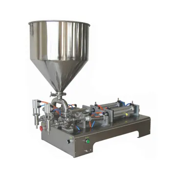 HS1000Y Semi-Automatic Liquid and Cream Filling Machine for Juice, Lotion, and Sauce