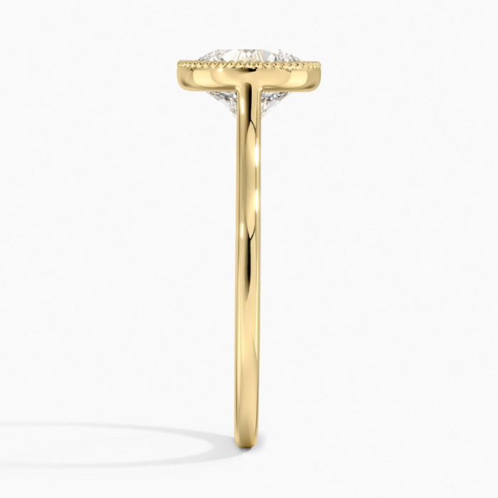 แหวนเพชรล้อมเพชรเยลโลว์โกลด์ 3 กะรัต