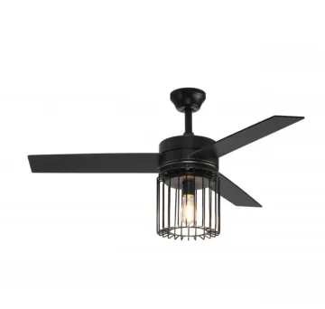 DC three-blade ceiling fan with light