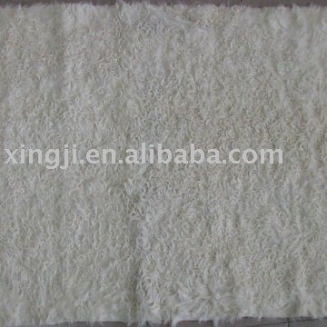 Natural white Kalgan lamb Fur plate