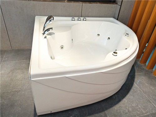 Corner 2person Indoor Jets Massage Bathtub