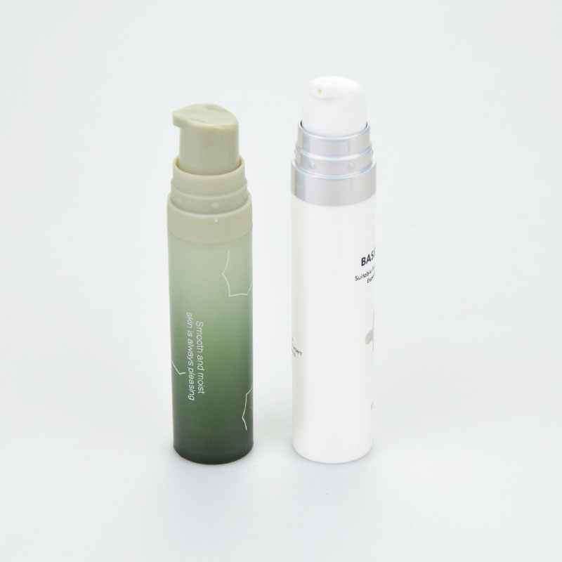 Dimensione di viaggio Mini vuoto 5 ml 8m 10 ml 15 ml pp Pompa airless Contenitore Green Bottle di classe