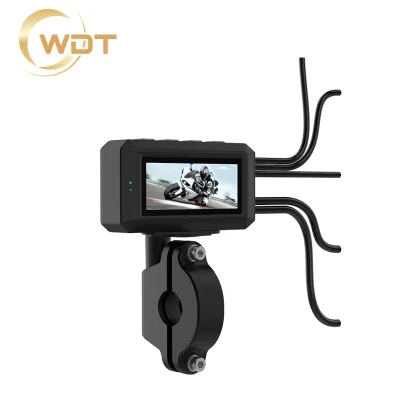 Latest Mini Motorcycle Dash Cam with Dual Sony 335 Night Vision, 2K Waterproof IP68 Front and Rear View Recorder