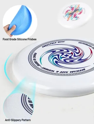 Folding Frisbee Toss Game Set with 2 Disc Targets and 2 Ultimate Standard Discs