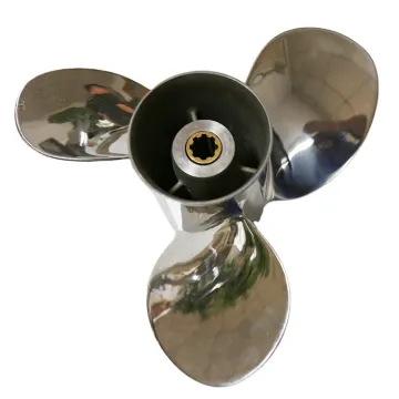 Boat Outboard Propeller Props Stainless Steel Engine 9.9-15HP for Yamaha Silver RH Propeller 3 Blade Propeller 30 Suzuki 9 1/4''