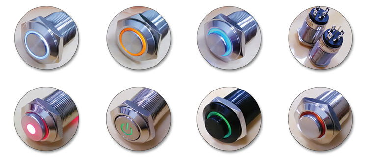 M12mm Lock Waterproof And Shock Proof Metal Button With Light 6 Jpg