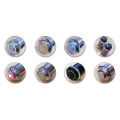 Self-locking M12mm waterproof metal button with light