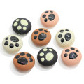 Neu angekommene mehrfarbige Cat Paw Button Harz Cabochon Dekoration Perlen Kunsthandwerk Handgemachtes Ornament Zubehör