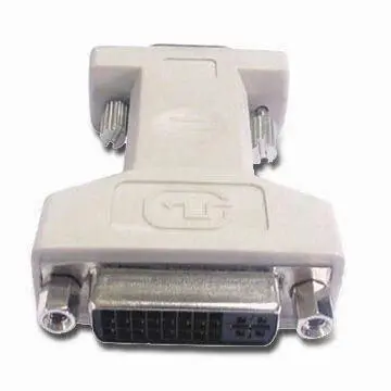 DVI Adapter, Converts Two Cables Between VGA and DVI