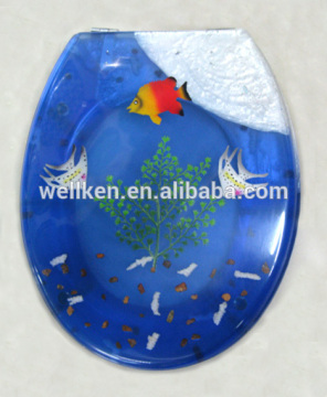 lucite sealife toilet seat,transparent toilet seats