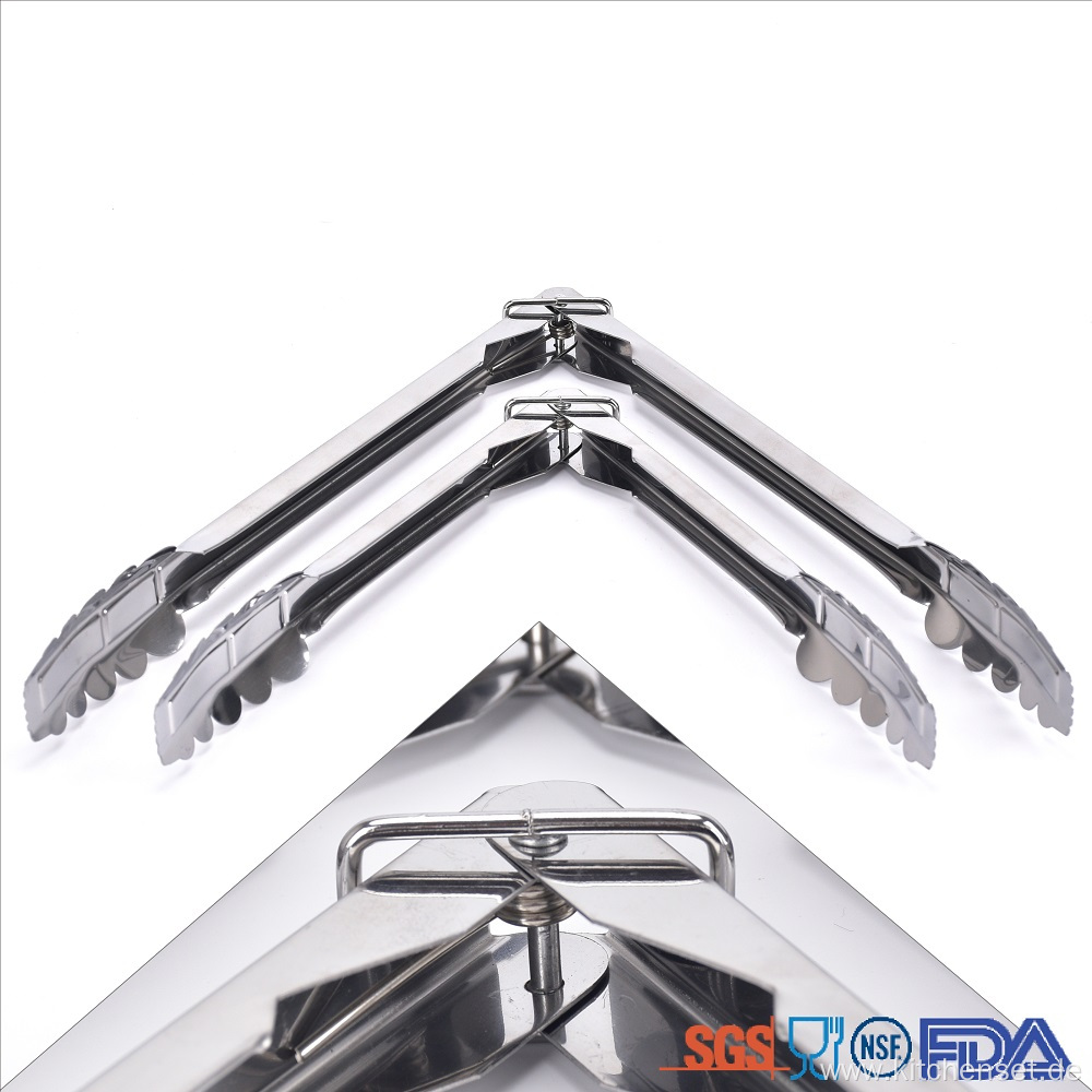 Cheap price stainless steel kitchen food tongs