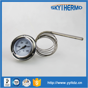 stainless steel industrial oven capillary thermometer