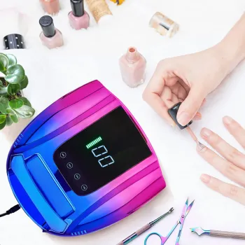 96W Rechargeable Nail Dryer with 4 Timer Settings and Smart Sensor