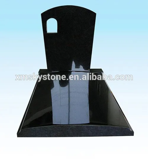 SKY-M14 Low Price Black With Open Window Grantie Monument Tombstone Headstone
