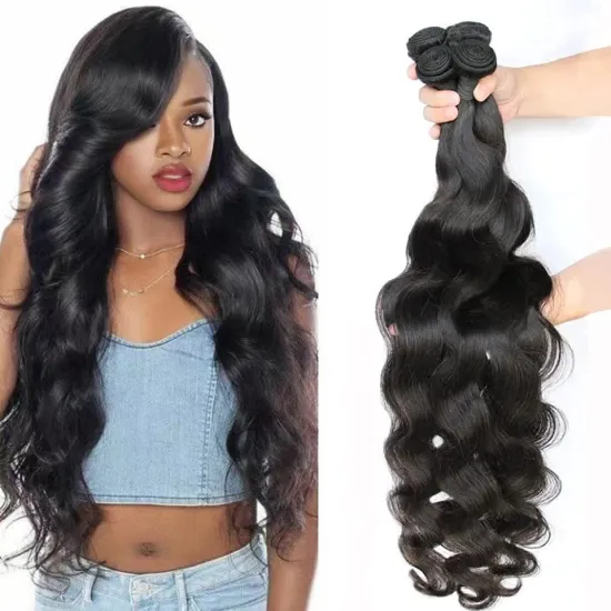 China Vendor Wholesale 10a Grade Body Wave Brazilian Virgin Human Hair Extensions 32 34 36 38 40 Inch Hair Bundles With Closure