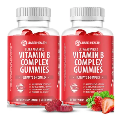 Strawberry Flavored Vitamin B Complex Gummies
