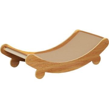 Sustainable No-Crumbs Reclining Cat Chair with Four Seasons Universal Scratch Board