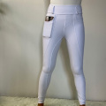 Wit Hoogwaardige Horse Riding Legging Silicone