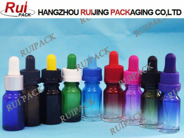 Colorful empty cosmetic glass bottle,essential oil glass bottle,glass e-liquid bottle