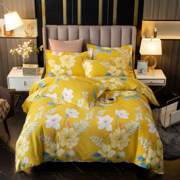 Comforter Cover Bed Set: Brushed Cotton Textile Material Fabric - Home Collection for Full, Double, Queen, and King Sizes