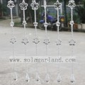 Latest Design Flower Style Acrylic Crystal Bead Decoration Curtain