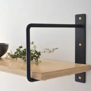 heavy duty metal floating wall shelf bracket