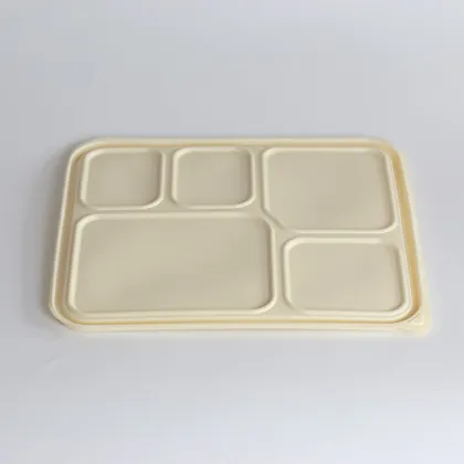 Biodegradable Duck Burger and Chicken Wings in Rice Lunch Box