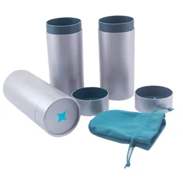 Custom Glossy Paper Round Tube Cylindrical Box Cosmetic