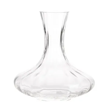 hand blown crystal clear glass wine decanter