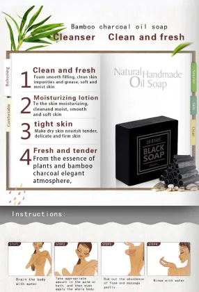 DR. RASHEL 100% Natural Face Cleaning Soap with Collagen and Charcoal Skin Whitening Soap