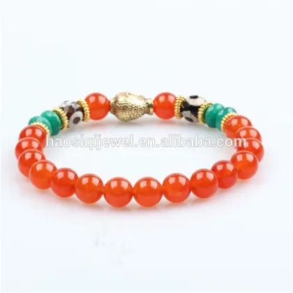 gemstone agate beaded bracelet Tibetan buddha bracelet men bracelet