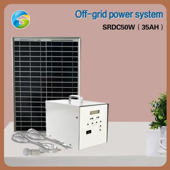 off-Grid Home Solar Power System 1 Solar Energy System Househoud Power System 50W/35ah DC Lithium