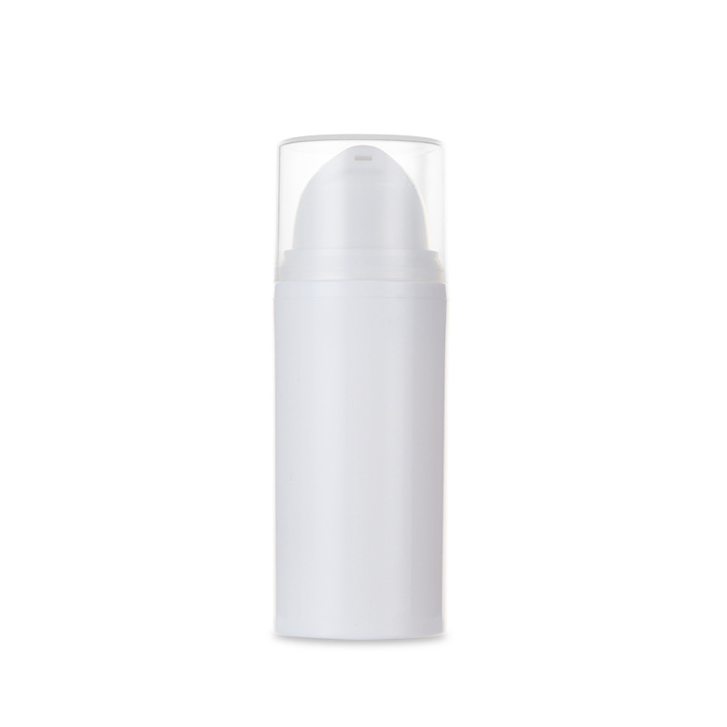 plastic pp white airless pump bottle