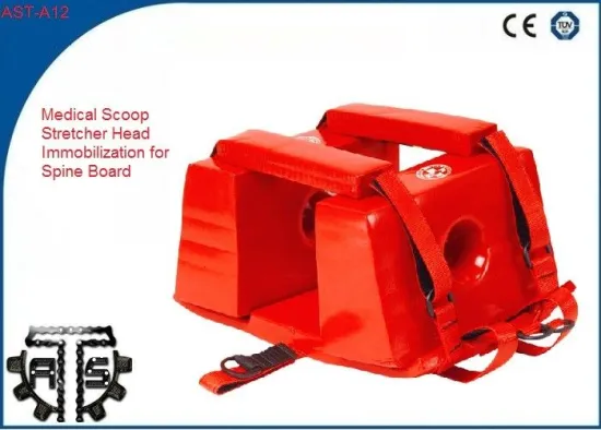 Medical Scoop Stretcher Head Immobilization For Spine Board