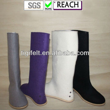 100% Wool Felt Boot women Boots