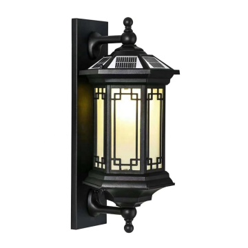 High Quality Aluminum Vintage Antique Solar-Powered Garden Lamp