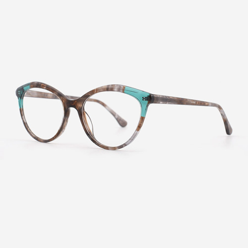 Cat Eye Laminated Acetate Women's Optical Frames 23A3050