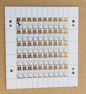 white solder PCB with 0.6mm