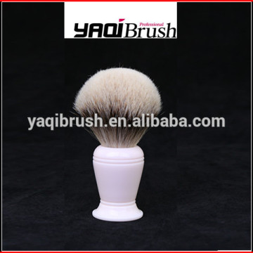 Pink resin handle silvertip badger knot shave brush