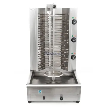 Commercial Stainless Steel Electric Shawarma Broiler Grill Machine Vertical Kebab Roaster Middle East Rotisserie Equipment
