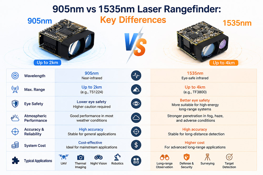 905nm vs 1535nm Laser Rangefinder Key Differe