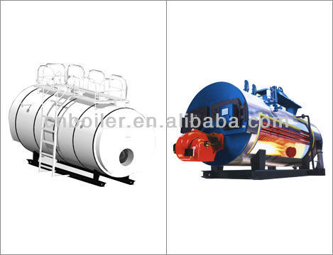 Oil fired conduction oil boiler