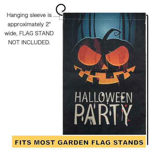 Customized LOGO Halloween personalise polyester garden flag